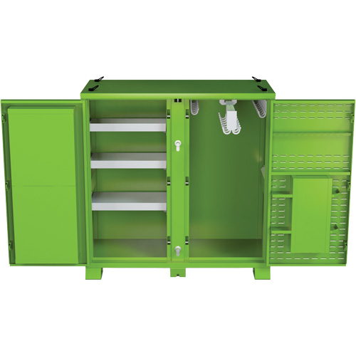 Ventilated Onsite PPE Storage Cabinet, Steel, High-Visibility Lime Green PB Rental Co. Ltd.