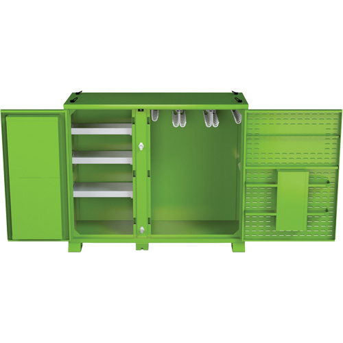 Ventilated Onsite PPE Storage Cabinet, Steel, High-Visibility Lime Green PB Rental Co. Ltd.