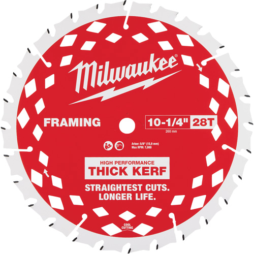 Thick Kerf Framing Circular Saw Blade, 10-1/4", 28 Teeth, Wood Use PB Rental Co. Ltd.