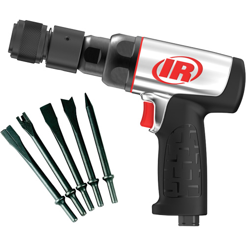Marteau pneumatique robuste avec burins, 16,2 pi³/min, 1/4" NPT, 3330 coups/min, 3/4" x 2-1/2" (19,05 mm x 63,5 mm) PB Rental Co. Ltd.