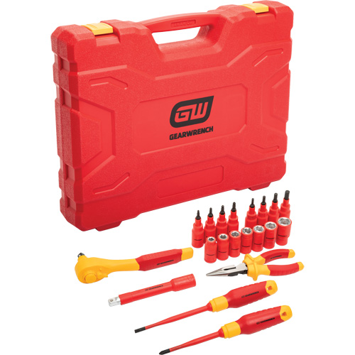 Jeu d'outils isol&eacute;s VDE &agrave; prise 3/8", 1000 V, 20 M PB Rental Co. Ltd.