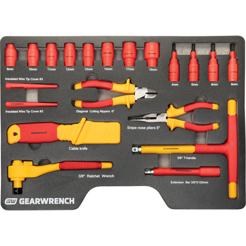 Jeu d'outils VDE isol&eacute;s, 1000 V, 39 M PB Rental Co. Ltd.