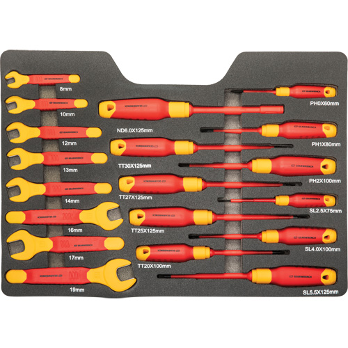 Jeu d'outils VDE isol&eacute;s, 1000 V, 39 M PB Rental Co. Ltd.