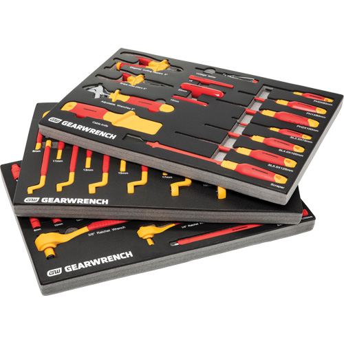 Jeu d'outils VDE isol&eacute;s, 1000 V, 72 M PB Rental Co. Ltd.