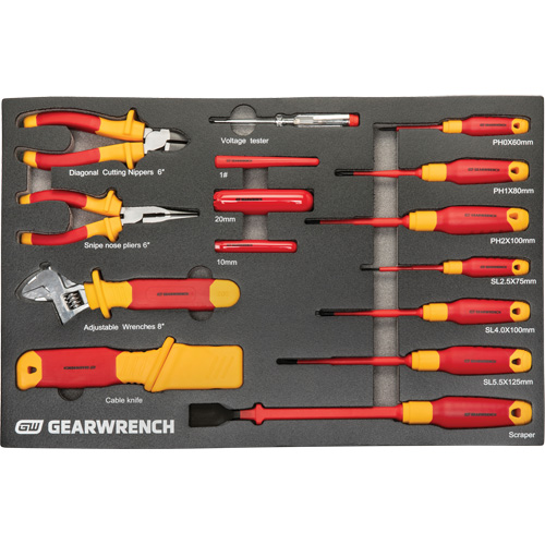 Jeu d'outils VDE isol&eacute;s, 1000 V, 72 M PB Rental Co. Ltd.