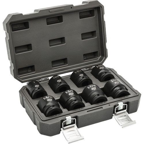 Jeu de douilles SAE &agrave; 6 pans, 8 Mcx, Chocs, Prise de 3/4" PB Rental Co. Ltd.