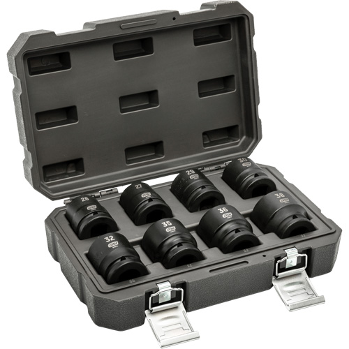 Jeu de douilles m&eacute;triques &agrave; 6 pans, 8 Mcx, Chocs, Prise de 3/4" PB Rental Co. Ltd.