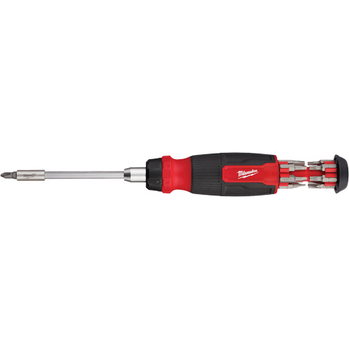 Tournevis &agrave; cliquet 14-en-1 &agrave; embouts multiples avec porte-embout de 1/4", 10-11/100" lo, Prise Coussin&eacute;e PB Rental Co. Ltd.