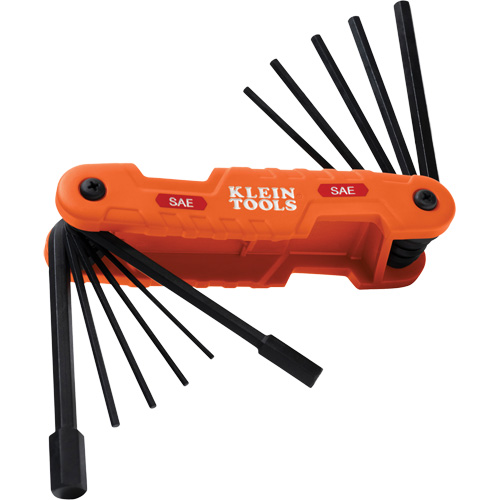 SAE Pro Folding Hex Key Set, 11 Pcs., Imperial PB Rental Co. Ltd.