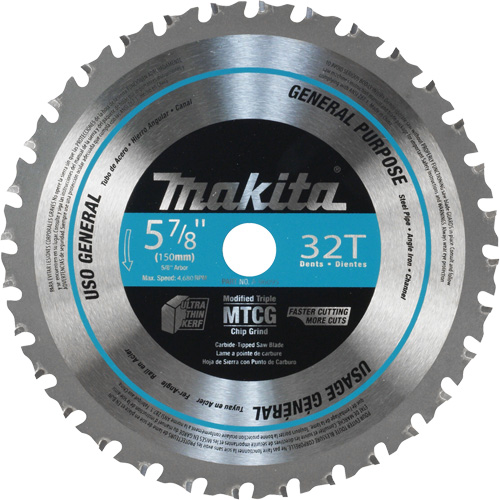 General-Purpose Carbide-Tipped Saw Blade, 5-7/8", 32 Teeth, Metal Use PB Rental Co. Ltd.