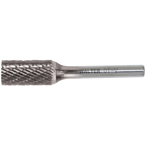 Double Cut Cylindrical Carbide Burr, 1/4" Dia., 1/4" Shank, 5/8" Depth of Cut PB Rental Co. Ltd.