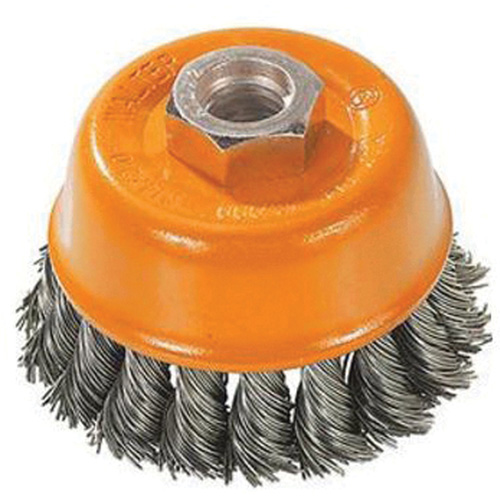 Brosse &agrave; fils nou&eacute;s torsad&eacute;s, 3" dia. x M10x1,25 arbre PB Rental Co. Ltd.