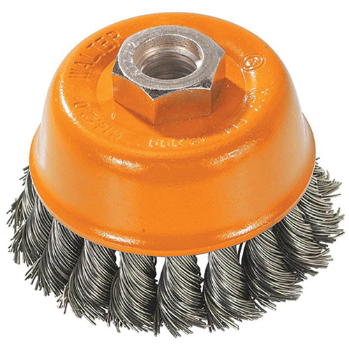 Brosse &agrave; fils nou&eacute;s torsad&eacute;s, 3" dia. x M10x1,5 arbre PB Rental Co. Ltd.