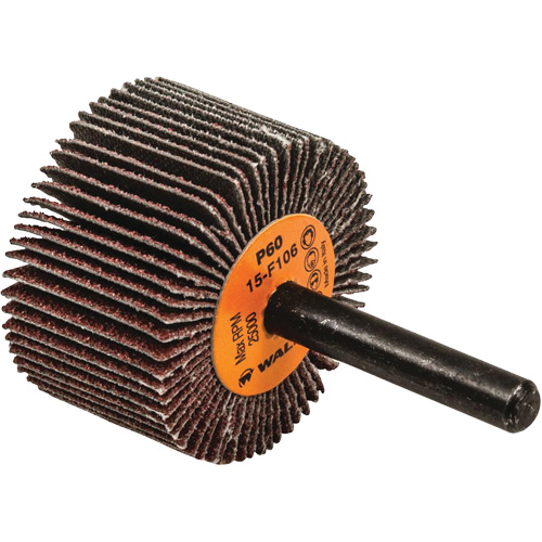 Flap Wheels-Coolcut Flap Wheels, Aluminum Oxide, 60 Grit, 1-1/2" x 1" x 1/4" PB Rental Co. Ltd.