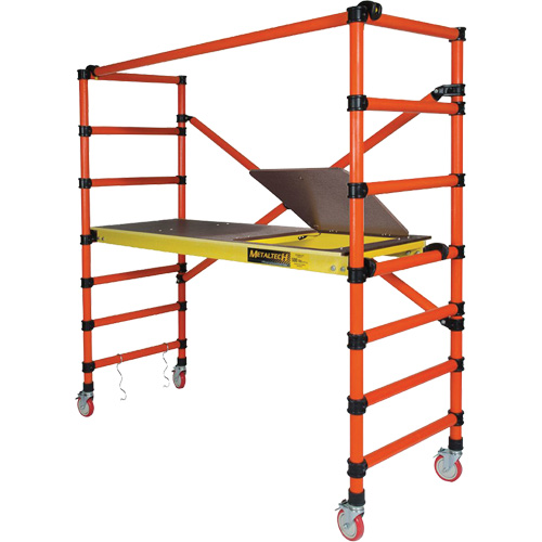 Mobile Work Scaffolding - Speedy Mobile Scaffolding, Fibreglass Frame, 79-1/2" D x 78" H PB Rental Co. Ltd.