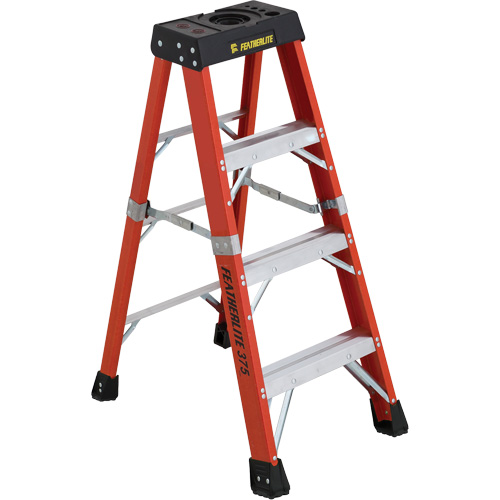 Industrial Extra Heavy-Duty Stepladders (6800 AA Series), 4', Fibreglass, 375 lbs. Capacity, Type 1AA PB Rental Co. Ltd.