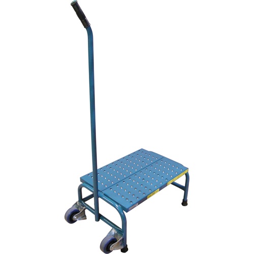 Escabeaux roulants Tilt-N-Roll, 1 marche(s), 16" l x 29" la x 12" h, Capacit&eacute; 300 lb PB Rental Co. Ltd.