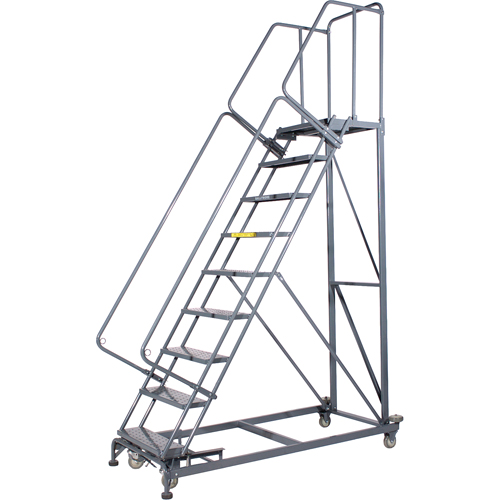 &eacute;chelles roulantes Monster, 10 marches, Largeur de la marche 24", Hauteur de la plateforme 100", Acier PB Rental Co. Ltd.