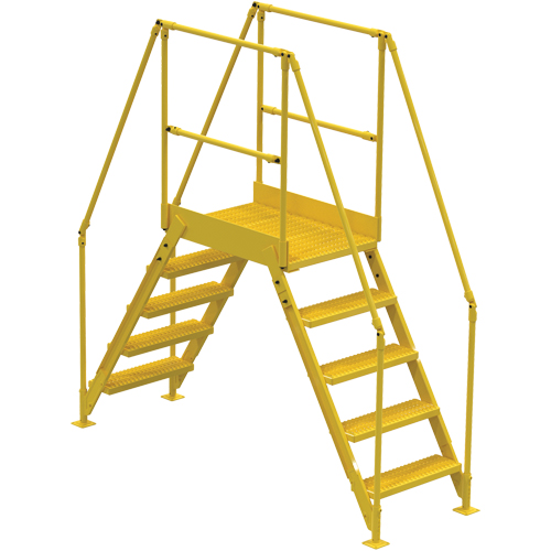Crossover Ladder, 79 1/2" Overall Span, 50" H x 24" D, 24" Step Width PB Rental Co. Ltd.