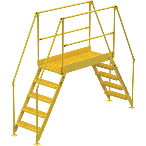 Crossover Ladder, 115-1/2" Overall Span, 50" H x 60" D, 24" Step Width PB Rental Co. Ltd.