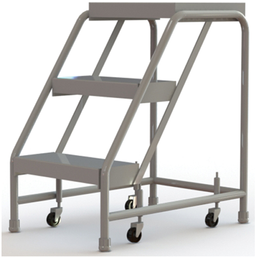 &eacute;chelles roulantes, 3 marches, Largeur de la marche 16", Hauteur de la plateforme 30", Aluminium PB Rental Co. Ltd.