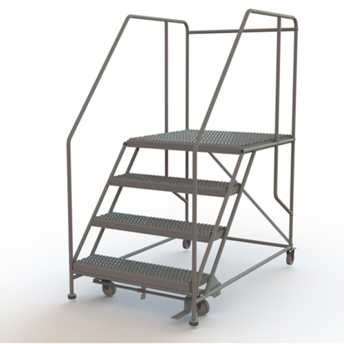 Plateforme de travail mobile, Acier, 4 Marches, 40" ha, 36" p, 36" Marche, Stri&eacute; PB Rental Co. Ltd.