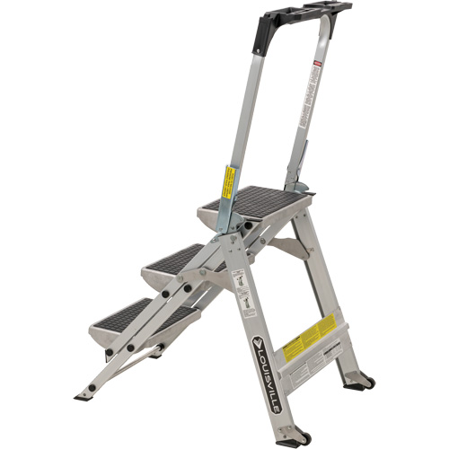 &eacute;chelle escabeau avec roues pivotantes, 3 marches, 34" x 22" x Hauteur 50,75" PB Rental Co. Ltd.