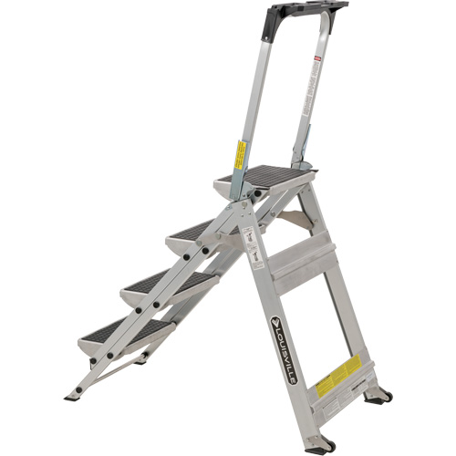 &eacute;chelle escabeau avec roues pivotantes, 4 marches, 44,25" x 22,13" x Hauteur 59" PB Rental Co. Ltd.