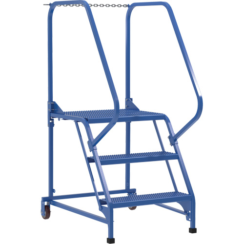 Maintenance Ladder, 3 Steps, 23-9/16" Step Width, 30" Platform Height, Steel PB Rental Co. Ltd.