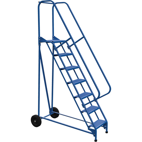 &eacute;chelle escamotable et portative Roll-A-Fold, 7 marches, Perfor&eacute;, Hauteur 70" PB Rental Co. Ltd.