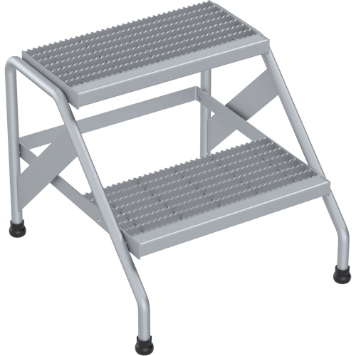 Aluminum Step Stand, 2 Step(s), 22-13/16" W x 24-9/16" L x 20" H, 500 lbs. Capacity PB Rental Co. Ltd.