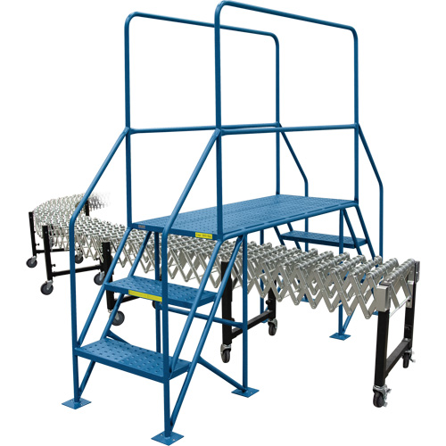 &eacute;chelles de liaison, 35-1/2" Port&eacute;e hors tout, 31-1/2" ha x 22" p, 22" Largeur de la marche PB Rental Co. Ltd.