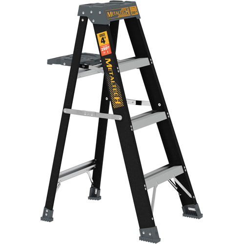 Step Ladder with Paint Tray, 4', Fibreglass, 250 lbs. Capacity, Type 1 PB Rental Co. Ltd.