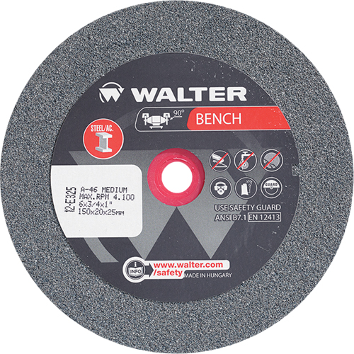 Bench Grinding Wheels, 6" x 3/4", 1" Arbor, 1 PB Rental Co. Ltd.