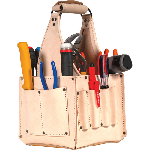 Electrical & Maintenance Tool Pouches, Leather, 17 Pockets, Beige PB Rental Co. Ltd.