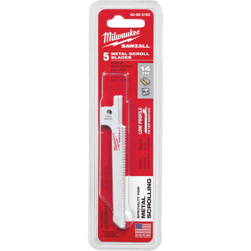 Lame de scie alternative Sawzall, Bim&eacute;tal, 14 Dents par pouce, 3-5/8" lo x 5/16" la PB Rental Co. Ltd.