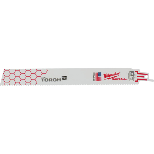 Lames The Torch Sawzall, Bim&eacute;tal, 10 Dents par pouce, 9" lo x 1" la PB Rental Co. Ltd.
