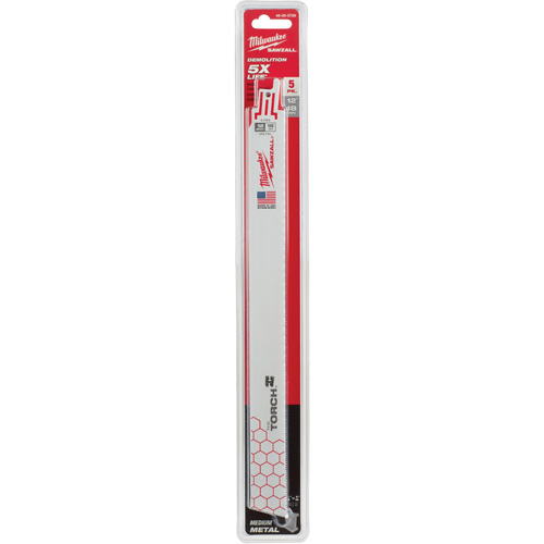 Lame The Torch Sawzall, Bim&eacute;tal, 18 Dents par pouce, 12" lo x 1" la PB Rental Co. Ltd.