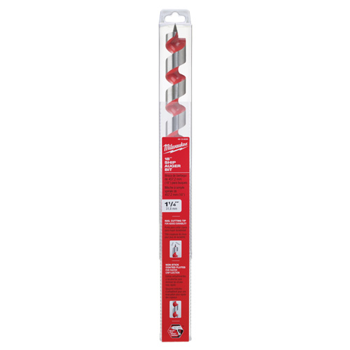 Longue m&egrave;che h&eacute;licoidale pour perceuse, Diam&egrave;tre de 1-1/4", Cannelure 15", Tige 7/16" hexagonal PB Rental Co. Ltd.