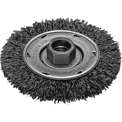 Disque m&eacute;tallique &agrave; fils torsad&eacute;s, Dia. 4", Fils 0,02", Arbre 5/8"-11, Acier inoxydable PB Rental Co. Ltd.