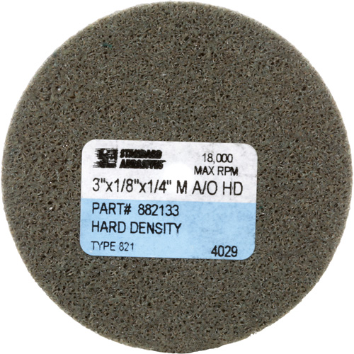 Disque unitaris&eacute; Standard Abrasives, 3" x 1/8", Arbre de 1/4", Grain de Moyen, Oxyde d'aluminium PB Rental Co. Ltd.