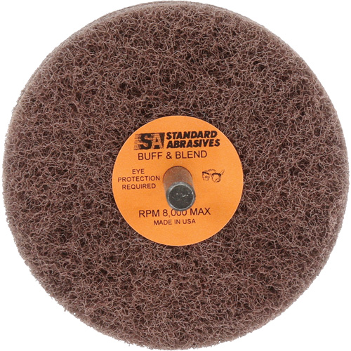 Standard Abrasives Buff & Blend Wheel, 3" Dia. x 2" W, 1/4" Arbor, Aluminum Oxide PB Rental Co. Ltd.