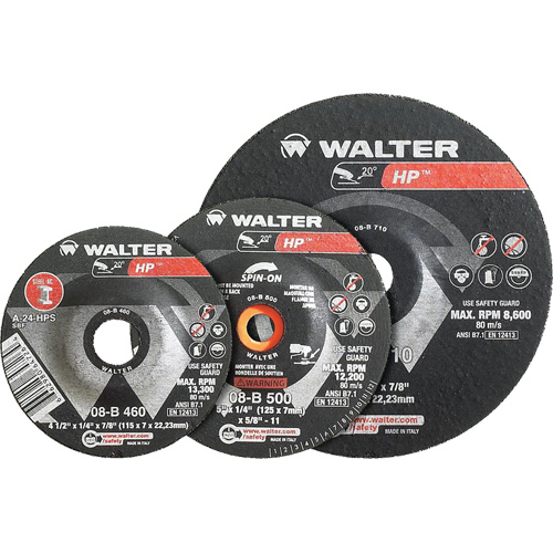 HP Combo Depressed Center Combination Wheel, 3" x 1/8", 3/8" Arbor, Type 27 PB Rental Co. Ltd.