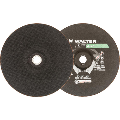 Depressed Centre Grinding Wheels - Aluminium Type 27, 9" x 1/8", 7/8" Arbor, Type 27 PB Rental Co. Ltd.