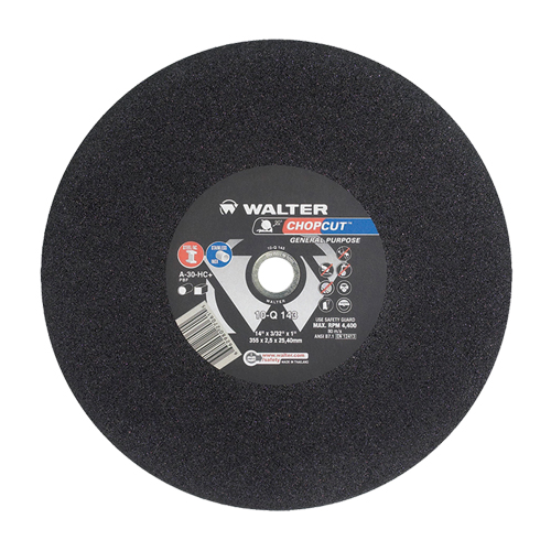 Chopcut Cut-Off Wheel, 14" x 3/32", 1" Arbor, Type 1, Aluminum Oxide, 4400 RPM PB Rental Co. Ltd.