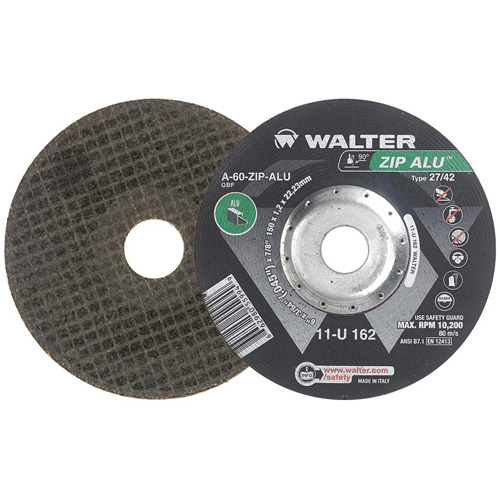 Zip Alu Cut-Off Wheel, 6" x 3/64", 7/8" Arbor, Type 27, Aluminum Oxide, 10200 RPM PB Rental Co. Ltd.