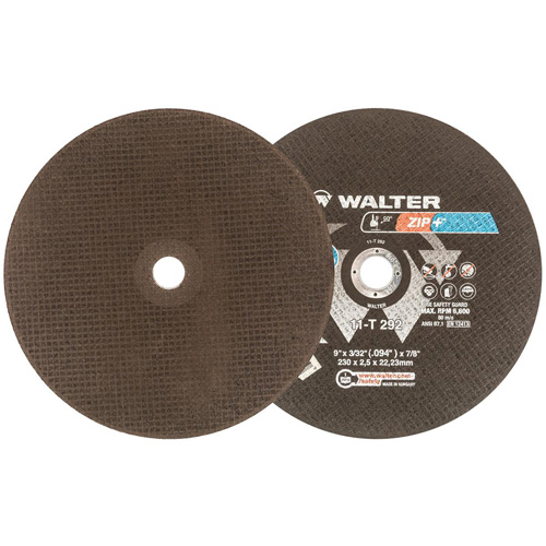 Zip+Xtra Heavy-Duty Cut-Off Wheel, 9" x 3/32", 7/8" Arbor, Type 1, Aluminum Oxide, 6600 RPM PB Rental Co. Ltd.