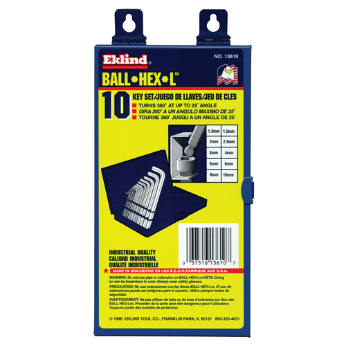 Balldrive Hex Key, Hex End, 5/64" x 3.2" L, L Shape PB Rental Co. Ltd.