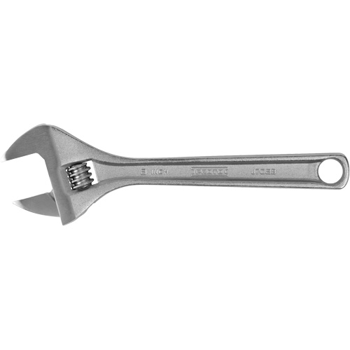 Adjustable Wrench, 8" L, 1-7/32" Max Width, Chrome PB Rental Co. Ltd.