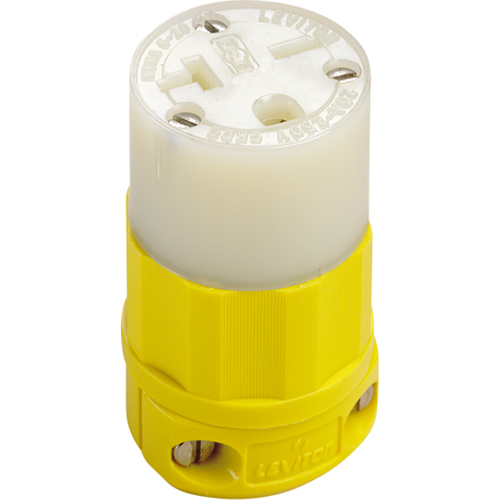 2-Pole 3-Wire Grounding Straight Blade Connector, 5-20P, Nylon PB Rental Co. Ltd.